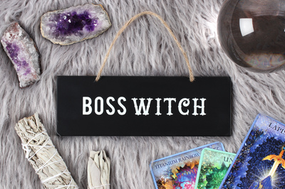 Wholesale Boss Witch Hanging Sign